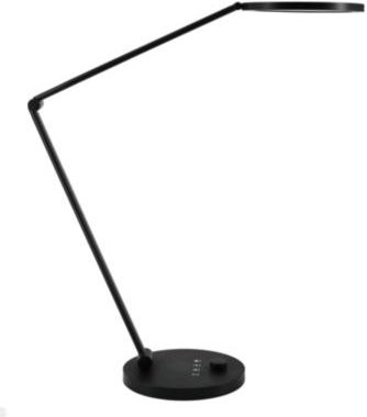 Unilux LED-Tischleuchte OMEGA in Schwarz, 12 W, 1976 lm, 4000 K, dimmbar, höhenverstellbar und neigbar - Bild 1