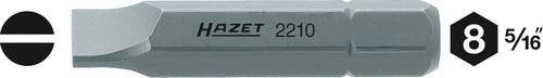 Hazet Schraubendreher-Einsatz Schlitz-Bit 2210-9 Sechskant massiv 8 5/16 Zoll Farbe Silber Breite: 5,5 mm - Bild 1