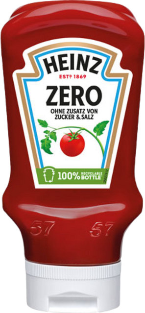 Heinz Ketchup Zero Zuckerzusatz 400 ml - Bild 1
