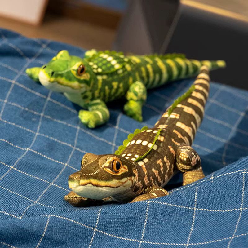 pangcangshu Krokodil Plüsch Spielzeug, Riesiges Alligator Sofa Kissen, Grün - Bild 1