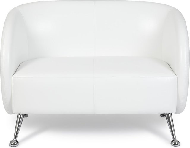 hjh OFFICE Lounge Sofa ST. LUCIA mit Armlehnen aus Kunstleder im Retro-Look - Bild 1