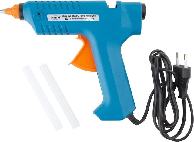 Meyco Heißklebepistole in Blau mit 15-80 Watt - Bild 1