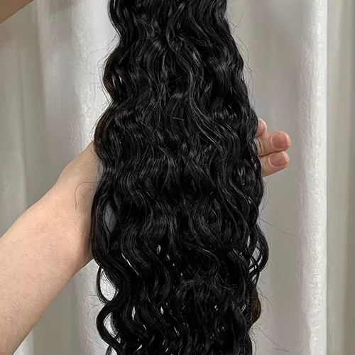LOVEVOL Clip-in Haar Extensions Natürliche Welle, Echthaar - Bild 5