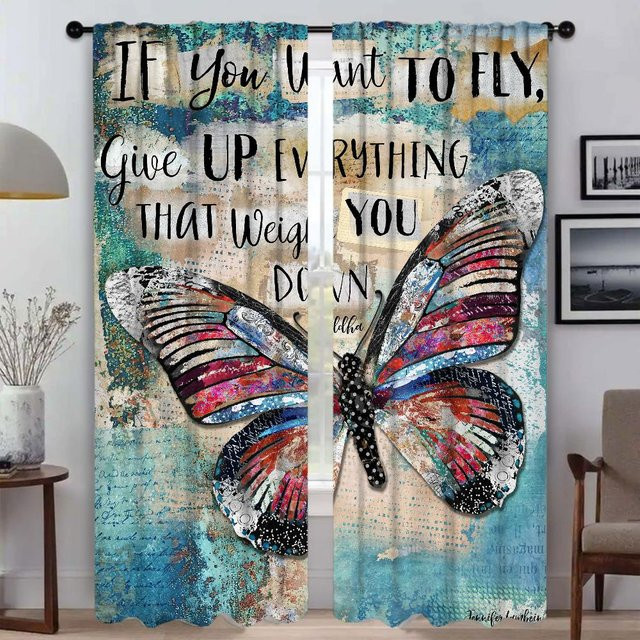 2er-Set Moskitonetz-Vorhänge aus Tüll für Schlafzimmer und Wohnzimmer, halbtransparent, Mehrfarbig, B: 50 cm, H: 70 cm - Bild 1