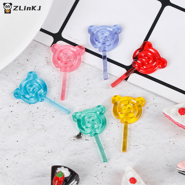 MYPANDA Süßigkeiten-Lollipop-Puppenhaus-Spielzeug, 6-teiliges Set, 1:12 - Bild 1