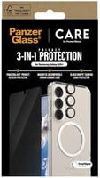 PanzerGlass CARE Flagship 3-in-1 Set für Samsung Galaxy S25+ mit Hülle und Schutzglas in Schwarz und Transparent - Bild 1