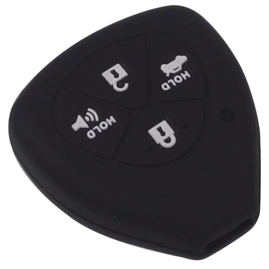 Jingyuqin Silikon Schlüsselhülle für Toyota Remote mit 4 Tasten für Corolla, Hilux, Vitz, Rav4, Aqua, Camry, Highlander, Land Cruiser und Pardo - Bild 2