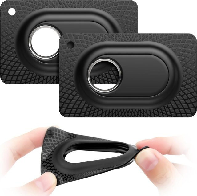 Samsung Kartenhalter für Galaxy SmartTag2 aus weichem TPU als schlanke Schutzhülle für Brieftaschen, Handtaschen und Rucksäcke in Schwarz oder Weiß - Bild 1