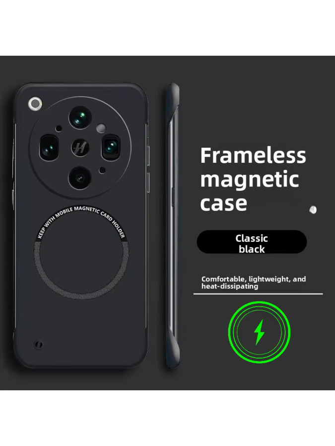Ultradünne rahmenlose magnetische PC-Schutzhülle für OPPO Find X9 Ultra X9 Pro X9 SPro 5G in Schwarz und Rot - Bild 4