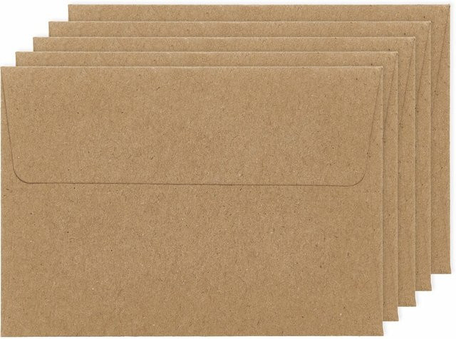 Rico Design Paper Poetry Renew Umschläge C7 aus Kraftpapier - Bild 1