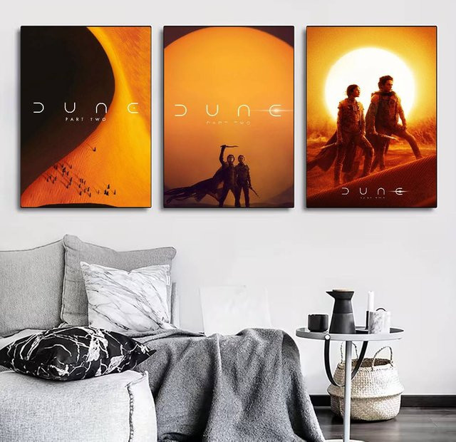 Warner Bros. D-Dune Part Two Poster Wandkunst in Orange, B/H: 30,0 x 21,0 cm - Bild 1