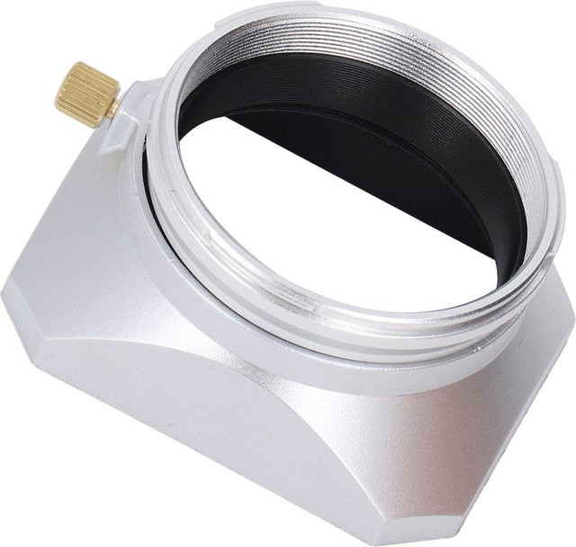 Fujifilm Retro Quadratische Gegenlichtblende für X100 Serie und X70 in Silber für 49mm Filter - Bild 1