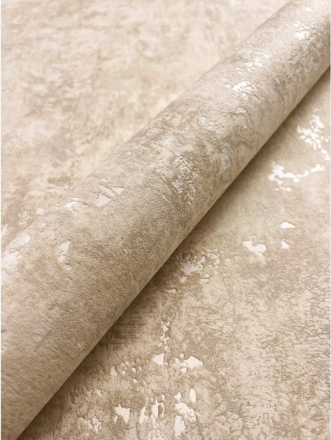 Newroom Vliestapete Kehda Beige Beton Modern FSC Design - Bild 1