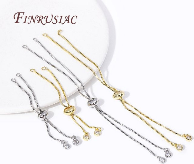 FINRUSIAC Box-Kettenarmband-Komponente, 18K vergoldet, Unisex - Bild 1