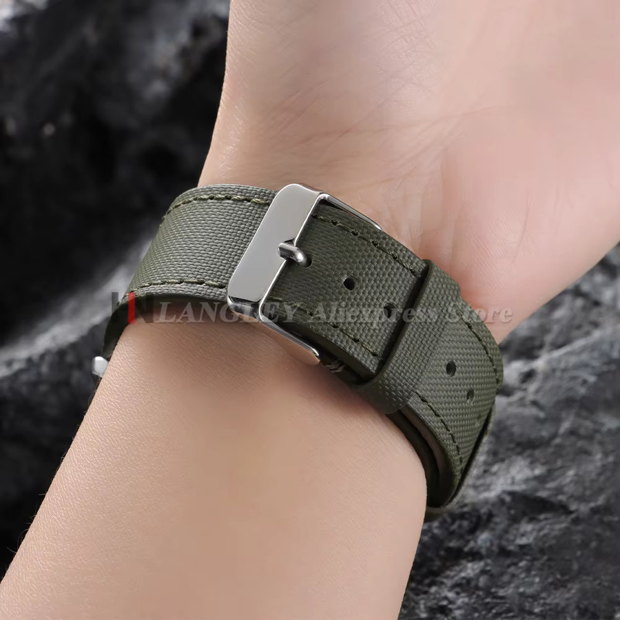 Langley Uhrenarmband Nylon, Textil/NATO, Unisex, 20 mm, 22 mm - Bild 4