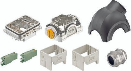 HARTING Steckverbinder-Set 10223000001 in Grau - Bild 1