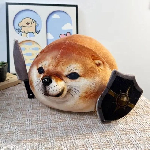 Yiran toy Was macht der Hund Plüschkissen, Shiba Inu Hund, Plüschpuppen, 15/45cm - Bild 1