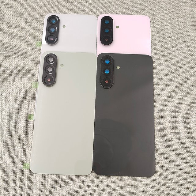 Samsung Galaxy A56 5G Rückglasabdeckung mit Kameralinse in Pink als Ersatzteil für das Rückgehäuse und den Akkudeckel - Bild 1