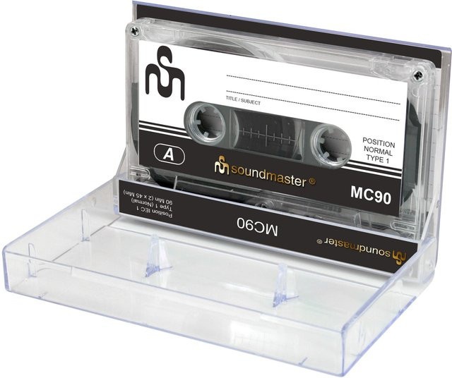 Soundmaster MC905P Leerkassetten Transparent 5er Pack - Bild 1