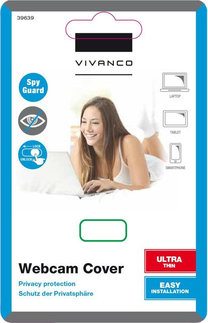 Vivanco Webcam Cover in Schwarz - Bild 1
