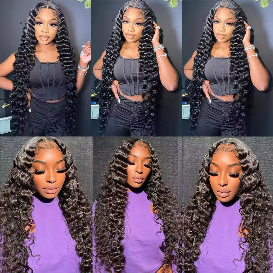 BELEXTENS Deep Wave Human Hair Bundles, 100 % Echthaar, 18-22 Zoll - Bild 6