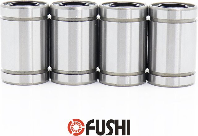 FUSHI Linearbewegungslager Set LM UU Standard-Linearlager in Silber (4 Stück) - Bild 1