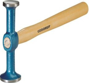 Gedore 251 Planierhammer aus Stahl mit Holzgriff in Blau - Bild 1