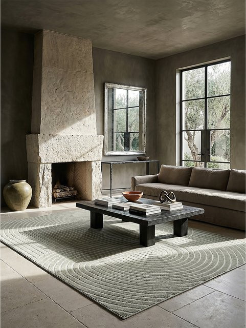 Wetterfester Outdoor-Teppich Kadima Design Wave in Grün B: 240 cm, T: 340 cm - Bild 1