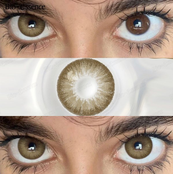 Bio-essence Kontaktlinsen, Haselnussbraun, 14,5mm, 2 Stück - Bild 1