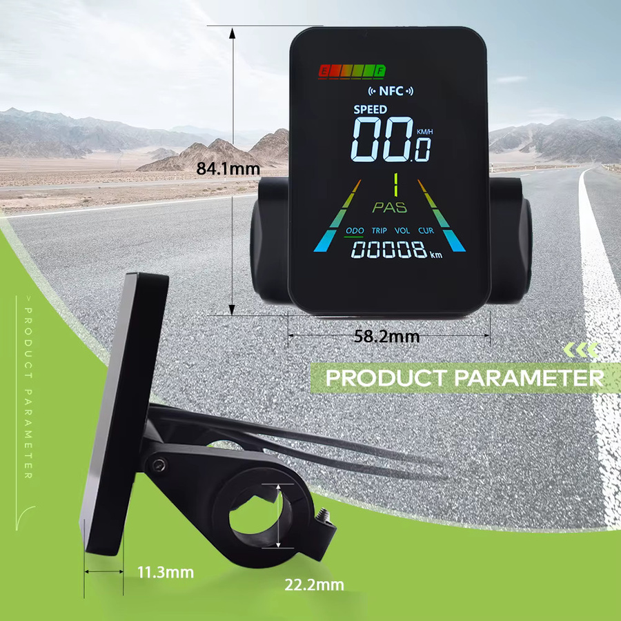 Haytrix Wasserdichter Fahrradcomputer mit NFC und UART2 in Schwarz - Bild 5