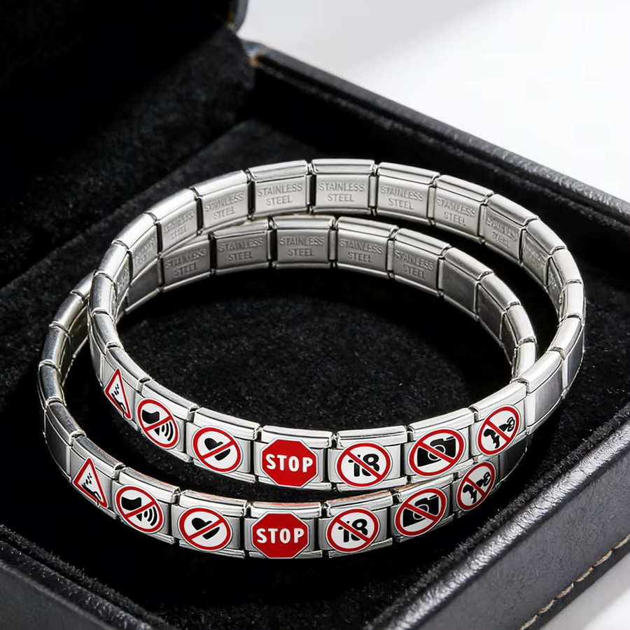 MoBuy Armband Edelstahl, 9 mm, Silber, Unisex - Bild 4