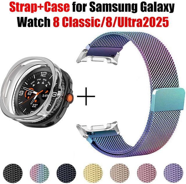 OAKCHARM Uhrenarmband Milanaise, Metallgeflecht, Samsung Galaxy Watch 8 Classic, 46 mm, 40 mm, 44 mm, 7 Ultra, 47 mm - Bild 1