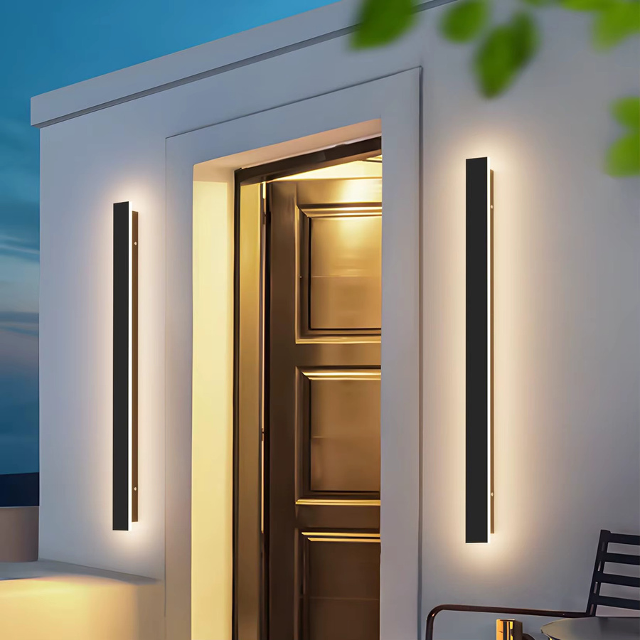 Moderne LED Außenwandleuchte IRALAN in Schwarz mit IP65 Wasserschutz für Garten und Veranda - Bild 2