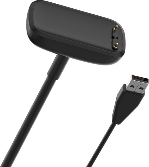 Hujerl Magnetisches Ladegerät für Fitbit Charge 6, Charge 5 und Luxe in Schwarz, 1m Kabellänge - Bild 1
