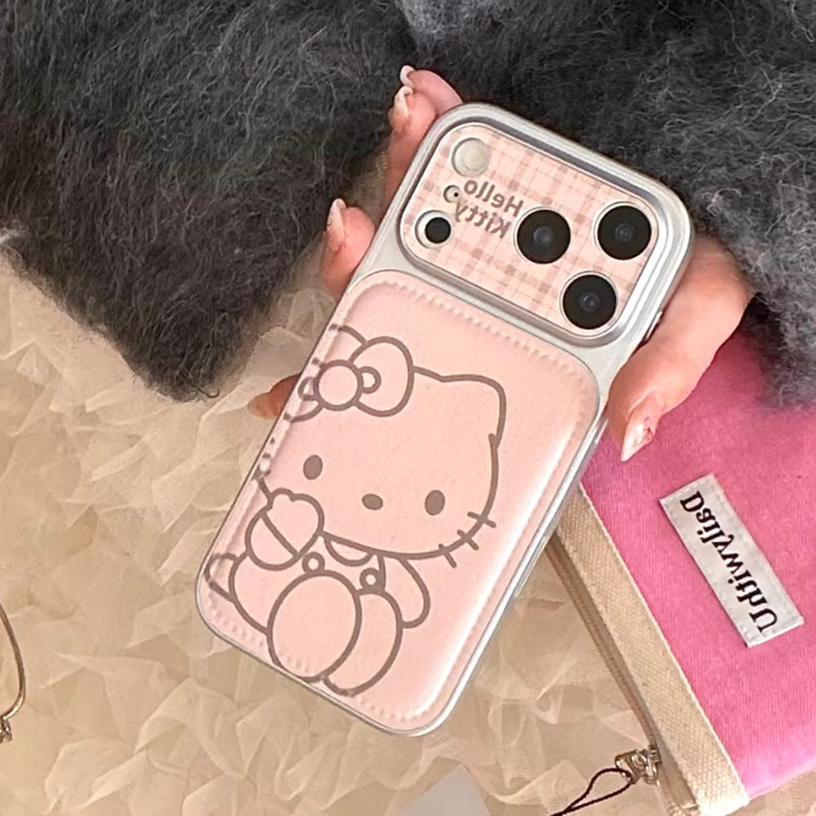 Sanrio Handyhülle mit Herz-Design in Rosa für iPhone 14 Pro Max, 15 Pro Max und 16 Pro Max, stoßfeste Hartschale - Bild 4