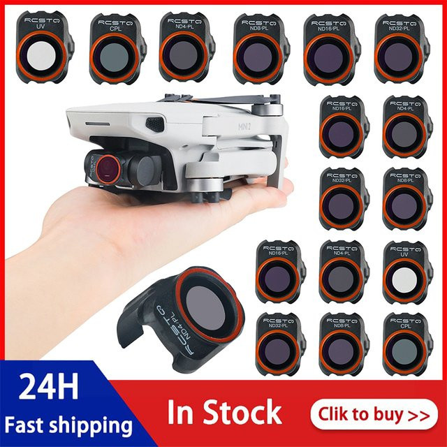 DJI Mavic Mini 1 und Mini 2 Linsenschutz Filter Set aus optischem Glas, UV/CPL/ND/PL Ersatzfilter Zubehör, transparent - Bild 1
