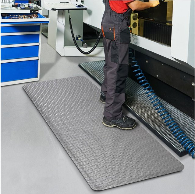 etm Anti-Ermüdungsmatte HeavyDuty TireTuff Grau B: 90 cm, T: 305 cm - Bild 2