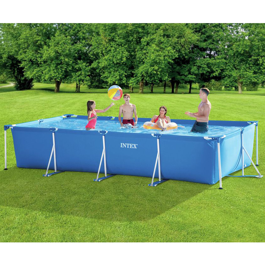 Intex Frame Swimming Pool Set Serie Family IV, blau, B/T/H: 450 x 220 x 84 cm - Bild 4