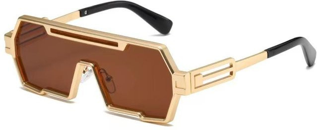 Mango Event Sonnenbrille, quadratisch, Metall, Vollrand, Unisex, braun - Bild 1