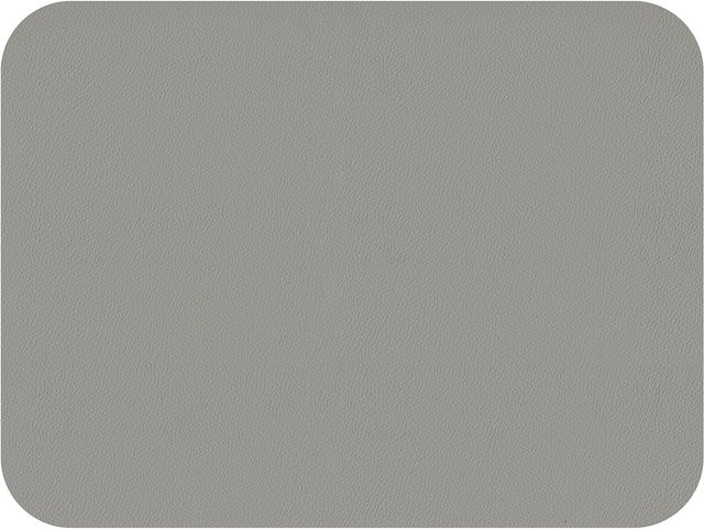 Tischset-Set FREEFORM FLEXI aus Kunstleder in Gelb und Grau, modern und abwischbar - Bild 1