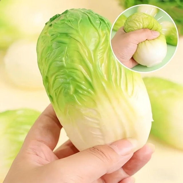 Squishy Simulierte Kohlkohl, Quetschspielzeug, Stressabbau, Weichgummi - Bild 1