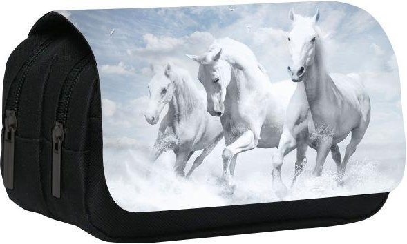 Muli Pack Doppellagiges Stifteetui Lachende Tiere in Multicolour, Breite: 22 cm - Bild 1