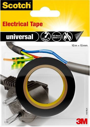 3M Scotch Isolierband 4401BLA Schwarz Breite: 15 mm, Länge: 10 m - Bild 1