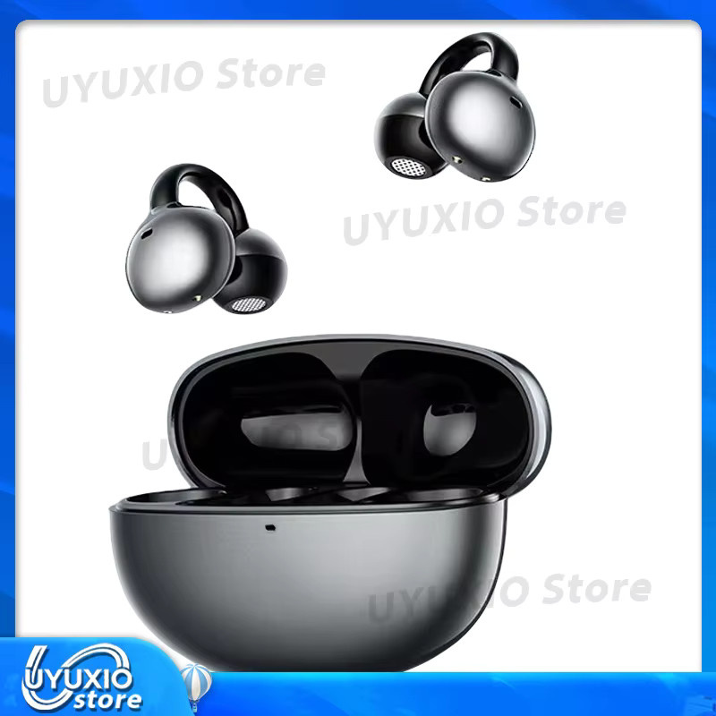 UYUXIO Kabellose Clip-On OWS Open-Ear Ohrhörer mit Bluetooth 5.4, Wasserdicht, Schwarz - Bild 3