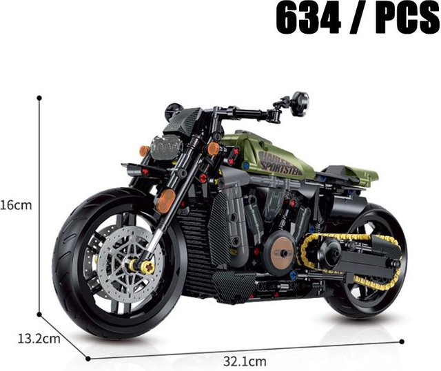 Linyi toy Harley Motorrad Bausteine ab 14 Jahren - Bild 1