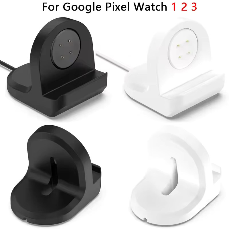 OAKCHARM Silikon-Ladestation für Google Pixel Watch 1, 2 und 3 in Weiß - Bild 2