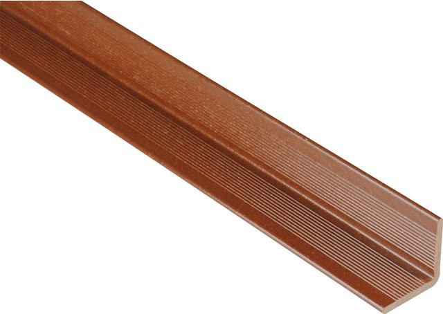 Kovalex WPC Wandabschlussleiste Braun H: 4 cm, B: 4 cm, L: 250 cm - Bild 1