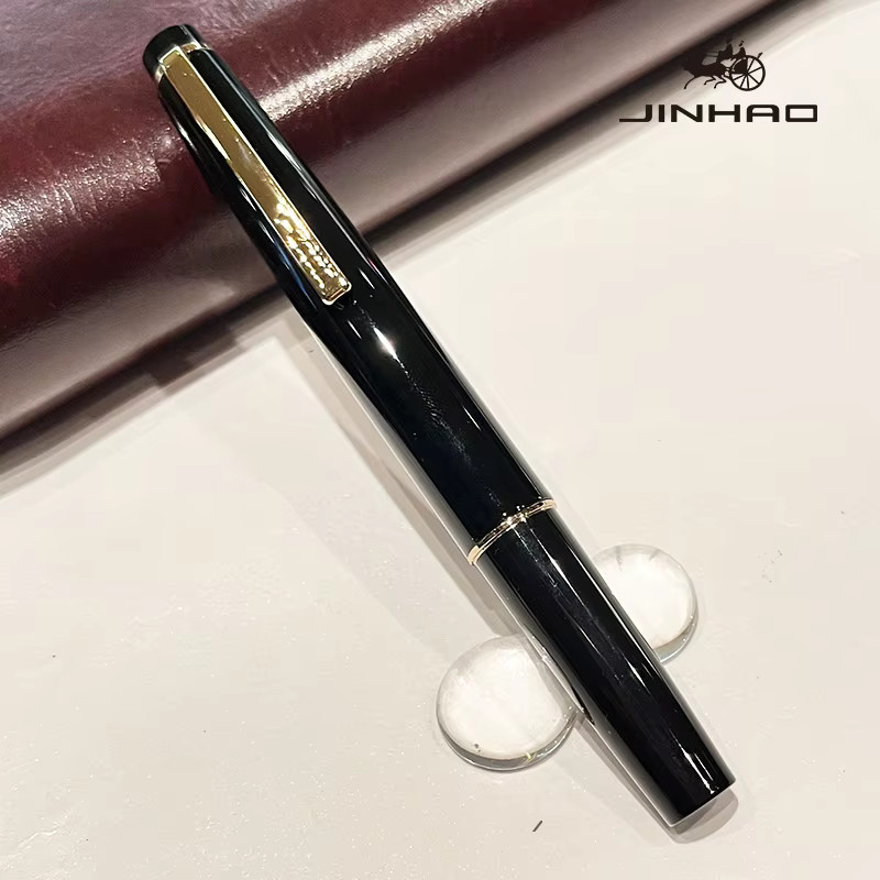 Jinhao 59 Füllfederhalter aus Resin in Schwarz und Gold für Kalligraphie und Illustration - Bild 4