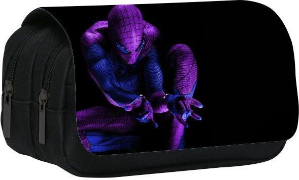 DewBloom Federmäppchen Spiderman Paralleluniversum mit großem Fassungsvermögen und doppellagigem Design für Schüler, Mehrfarbig - Bild 1