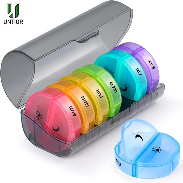 UNTIOR Pillendose, wöchentlich, multicolor, Unisex - Bild 1